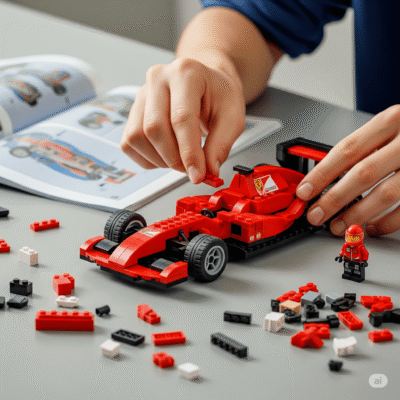 LEGO Ferrari SF-24 F1 – Set colecție pentru copii & adulți