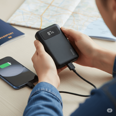 INIU Power Bank 20000mAh – Încărcare Rapidă 22.5W, 3 Porturi (USB-C + 2x USB-A)